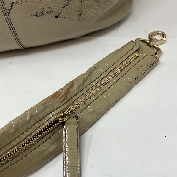 Givenchy Large Gray Taupe Patent Leather Nightingale Bag - Picture 12 of 16